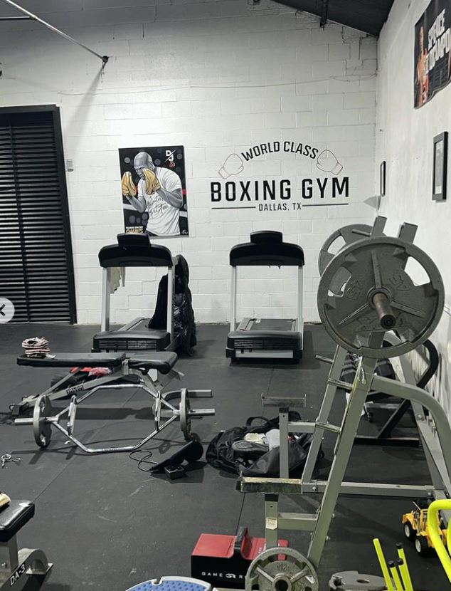 Anthony Joshua's Dallas training camp, which includes a brutal workout and a new gym, is for Jermaine Franklin.