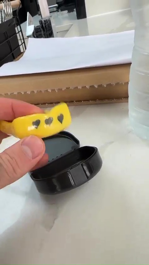 The reason Aaron Chalmers' new gum-shield for Floyd Mayweather fight after his son is 'puts the old one in BIN'