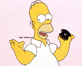 Conor McGregor channeling Homer Simpson in a behind-the scenes photo taken during filming of The Ultimate Fighter