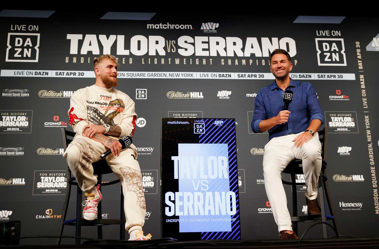 Eddie Hearn referred to YouTuber Jake Paul as average while describing YouTuber's boxer skills - but insisted that it was a compliment.
