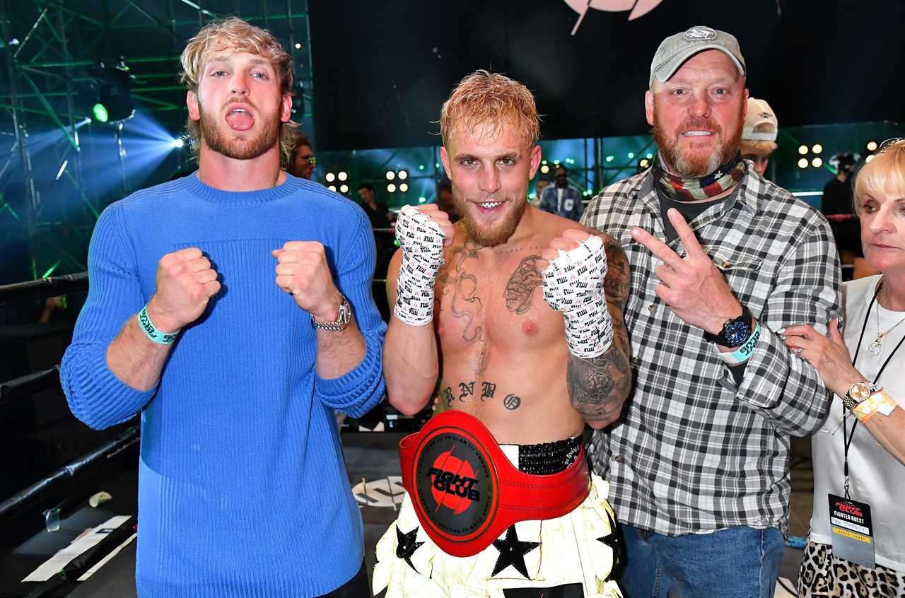 Jake Paul's inner circle, including Logan, a WWE star brother and celebrity parents.