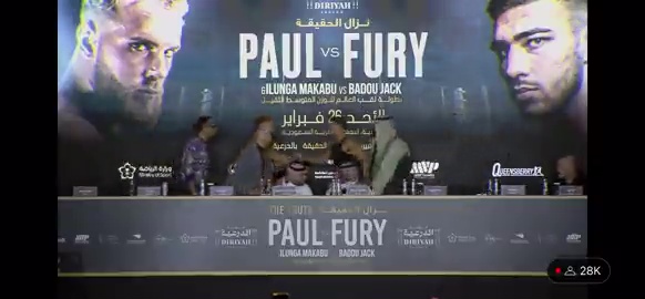 Tommy Fury was coerced by a crowd of eager people to accept a PS11MILLION bet made by Jake Paul.
