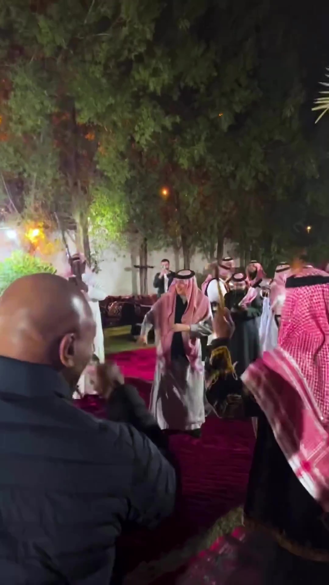 Mike Tyson and Tyson Fury join in sword dancing while boxing legends dine in Saudi Arabia