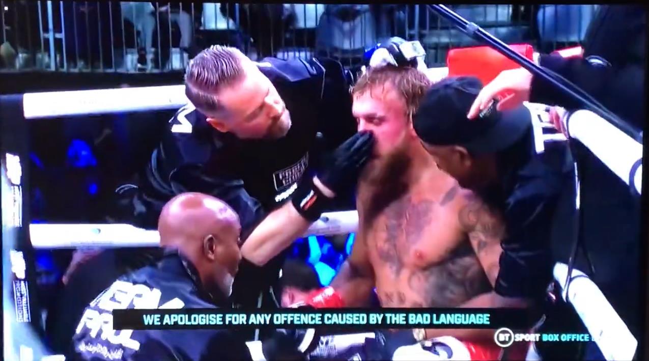 BT Sport apologizes after Logan Paul called Tommy Fury a b***h in an interview DURING a fight with his brother Jake