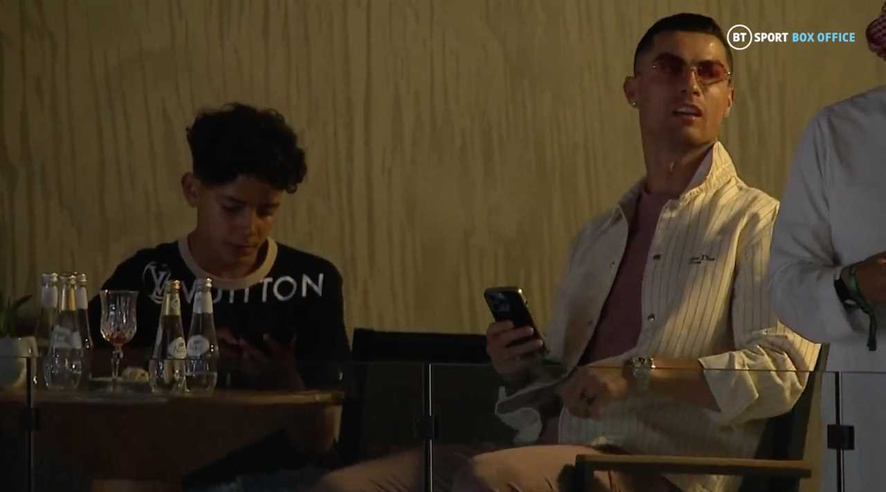 Fans are enthralled by the clip of Mike Tyson and Cristiano Ronaldo at Paul vs Fury. But they can't resist digging at Chisora