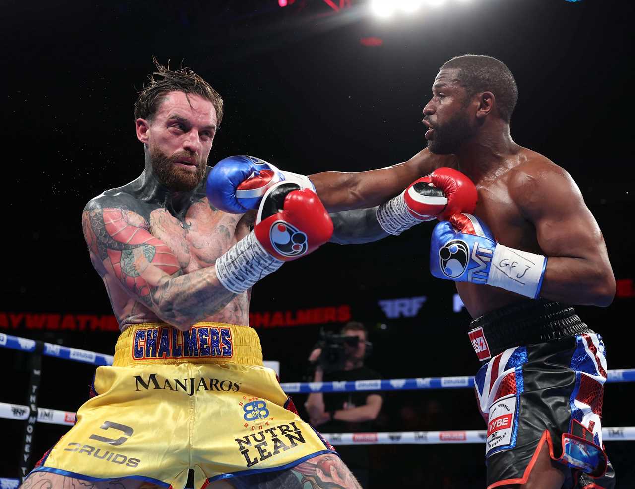 Floyd Mayweather's Aaron Chalmers fight with Aaron Chalmers goes from bad to worse, as Money discloses that he sustained shocking injuries