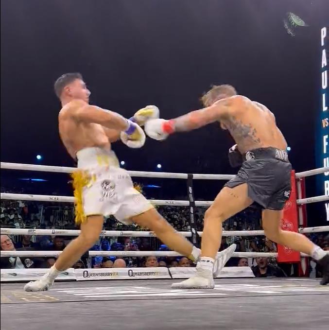 Fans were convinced Tommy Fury was knocked to the ground by Jake Paul. They did not lose their faith as new footage emerged.