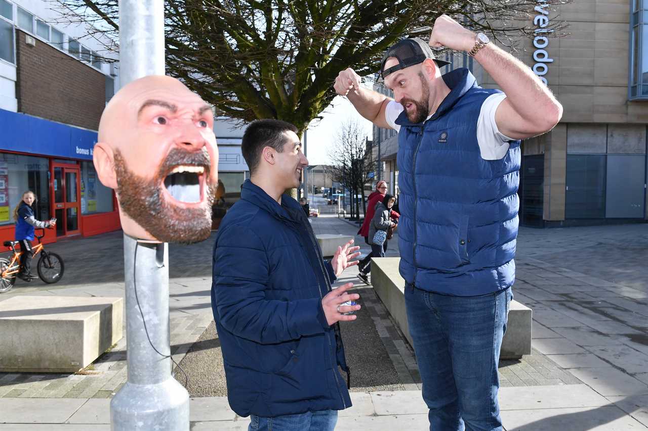 Don't be an ****r - Tyson Fury pranks the locals with a bin stunt in his bid to clean up Morecambe's streets