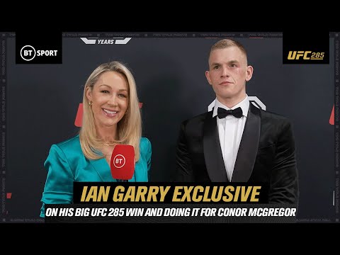 Ian Garry celebrating his BIG UFC 285 win, and being inspired Conor McGregor!