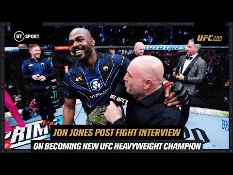 EPIC SCENES Jon Jones is the NEW UFC Heavyweight Champion at UFC 285