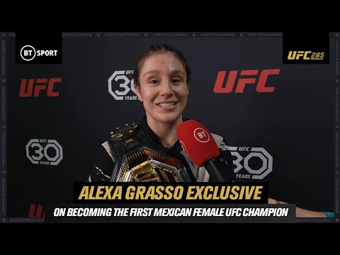 I DREAMED OF THIS MOMENT! Alexa Grasso celebrates her win over Valentina Shevchenko in UFC 285