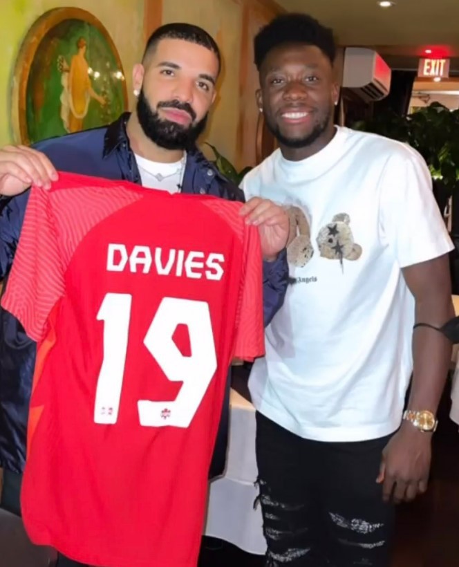 Drake and Alphonso Davies