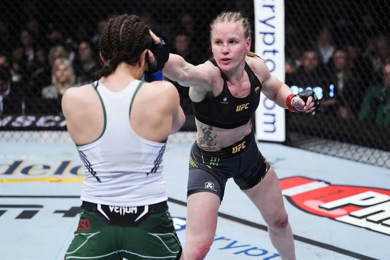 UFC 285 star Valentina Shychenko nearly became PURPLE when Alexa Grasso choked her out to win the flyweight title