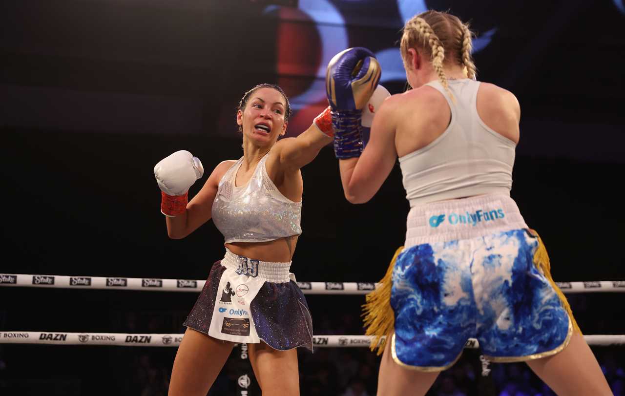 After Love Island star AJ Bunker broke her HAND punching in her face, Astrid Wett is now unrecognizable