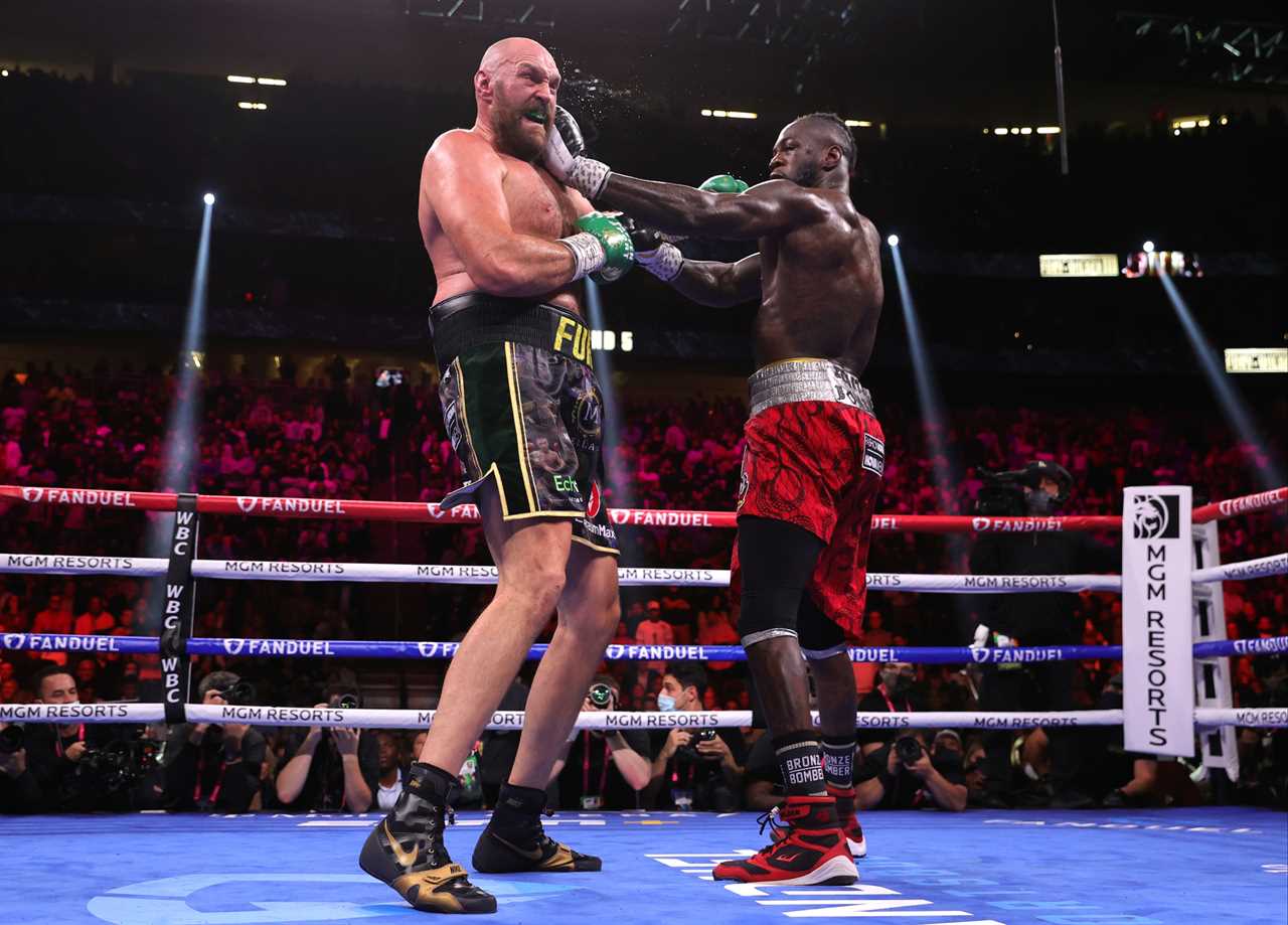 Tyson Fury asks Francis Ngannou, ex-UFC champ, to KO Deontay Wilder 'piece of the s***' and makes a prediction for fight