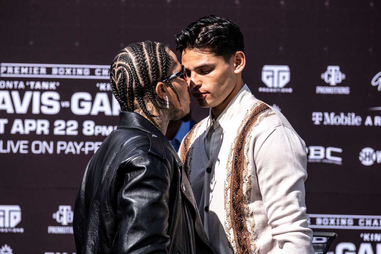 In a heated press conference, Ryan Garcia and Gervonta Davies almost get into a fight on stage before the super-fight.