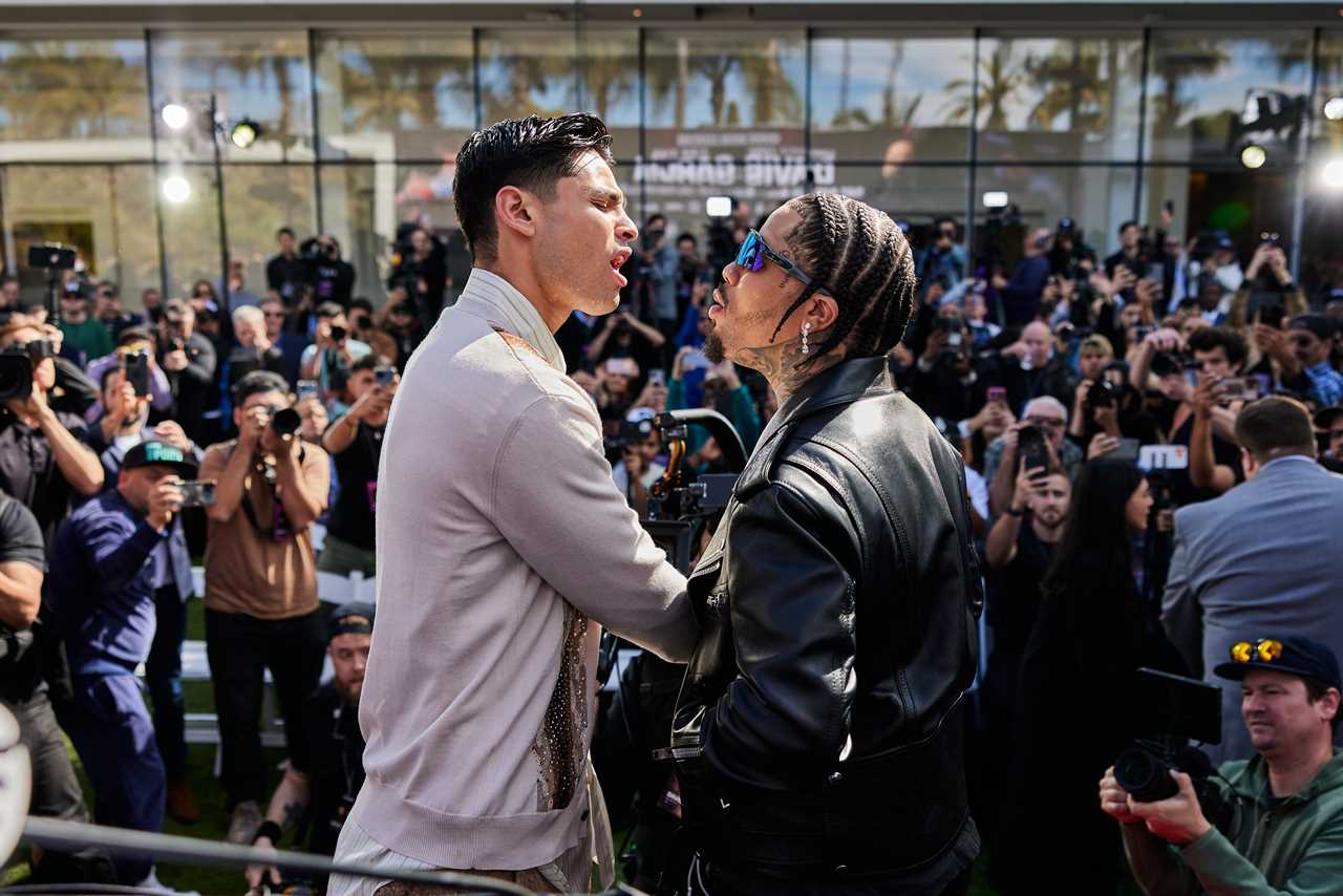 In a heated press conference, Ryan Garcia and Gervonta Davies almost get into a fight on stage before the super-fight.