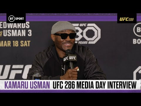Kamaru Usman Media Day Interview Reveal Season In London UFC 286,