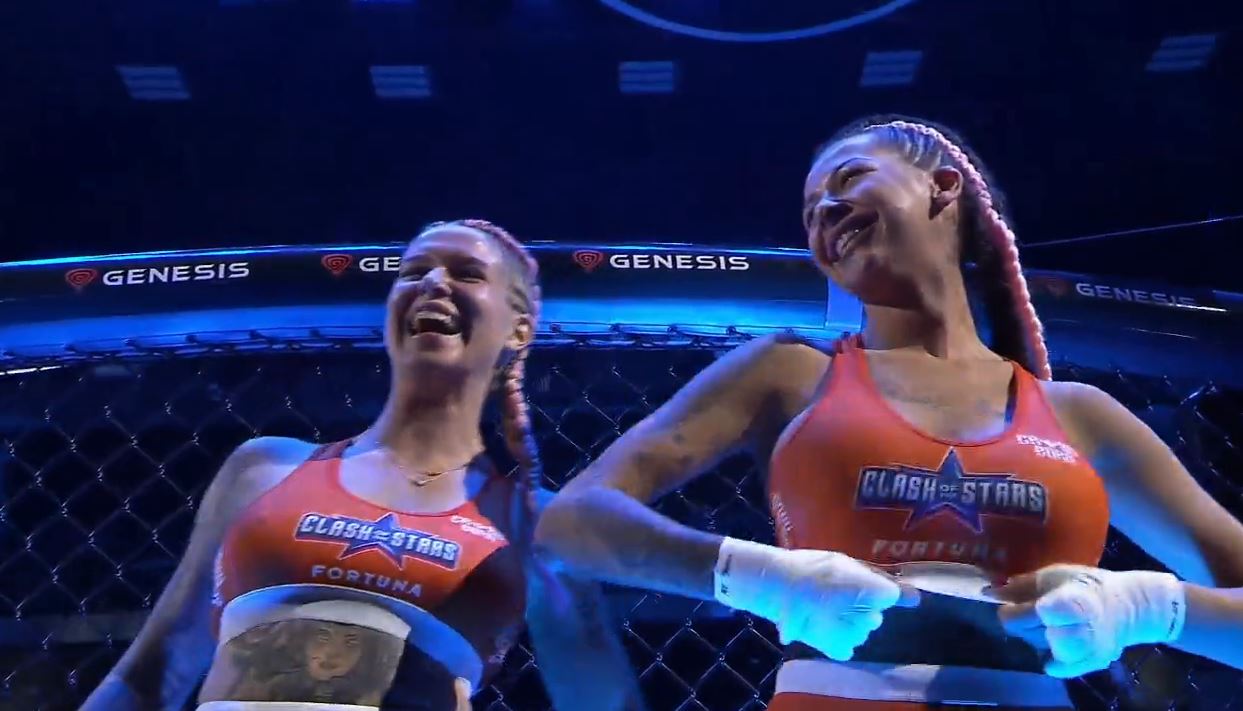 Television viewers were stunned to see MMA fighters giggling in front of cameras before they faced off against each other. They also had boobs at the X-rated weighin