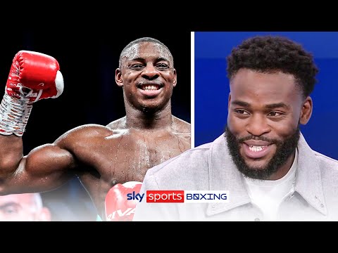Josha Buatsi said he is open to fighting Dan Azeez. No smiles when ringside!