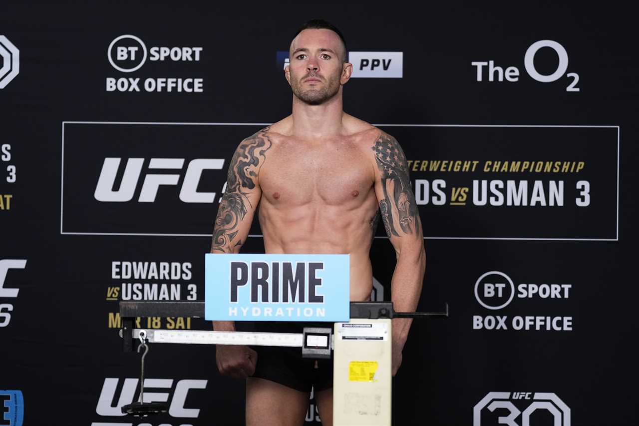 Colby Covington claimed that he lost more than one stone in just one day to be back-up UFC286 opponent... but didn't even fight