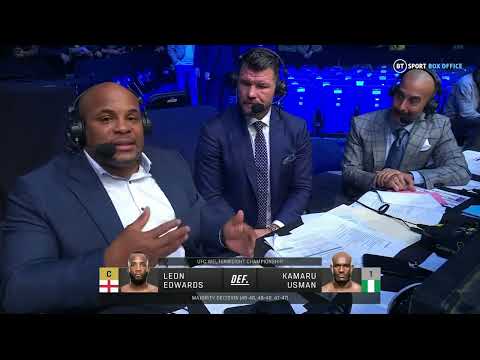 Jon Ank, Michal Bisping, Daniel Cormier and Michal Bisping REACT to Leon Edwards' defeat of Kamaru Usman UFC 286