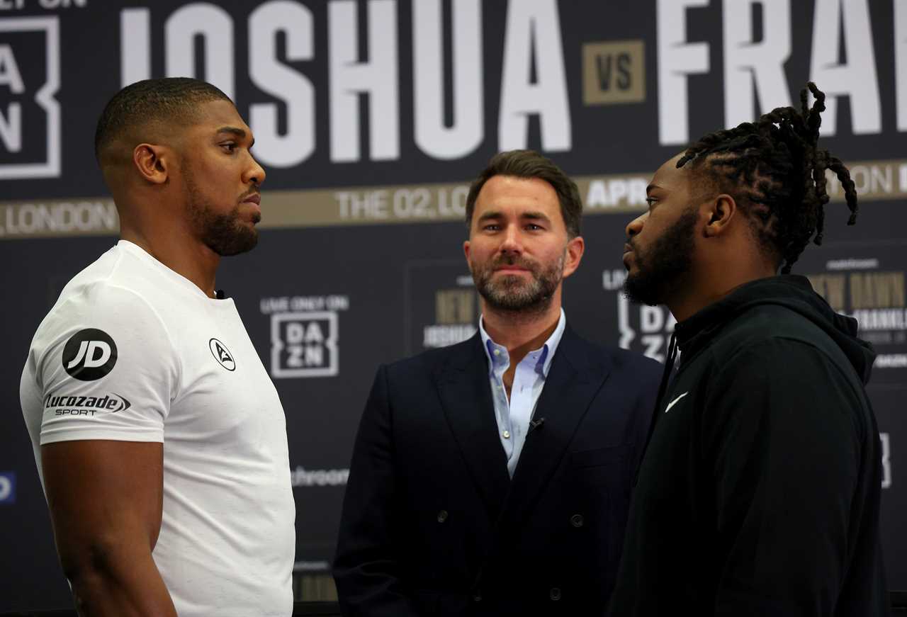 After boxing returns, Anthony Joshua has three options as Eddie Hearn teases big fights for ex-champions