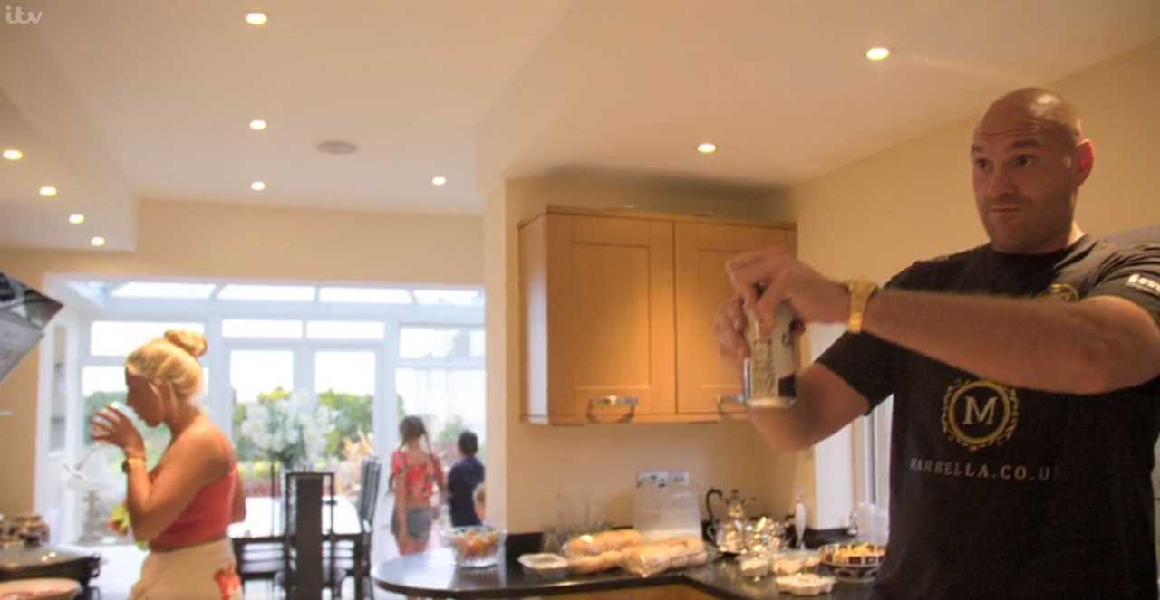 Tyson Fury lives in a modest PS550k Morecambe home with Paris and his growing family.
