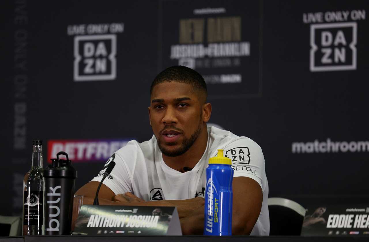 Anthony Joshua suggests that he will retire at 33, but plans to win another title in the world within 16 months of Franklin fight