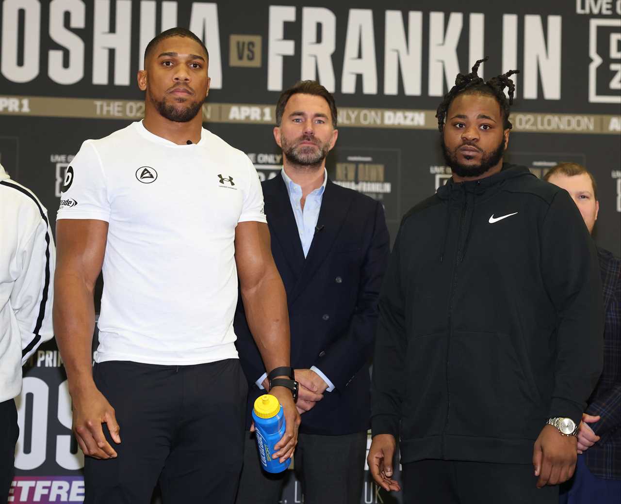 Anthony Joshua adopts the Rocky Marciano diet in order to be fit for Jermaine Franklin's fight