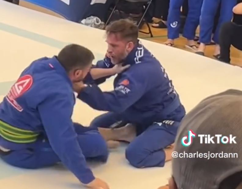 Tom Hardy wins the gold medal in jiu jitsu after BODYSLAMMING a rival in brutal fight, but is left with a black eye
