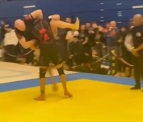 Tom Hardy wins the gold medal in jiu jitsu after BODYSLAMMING a rival in brutal fight, but is left with a black eye