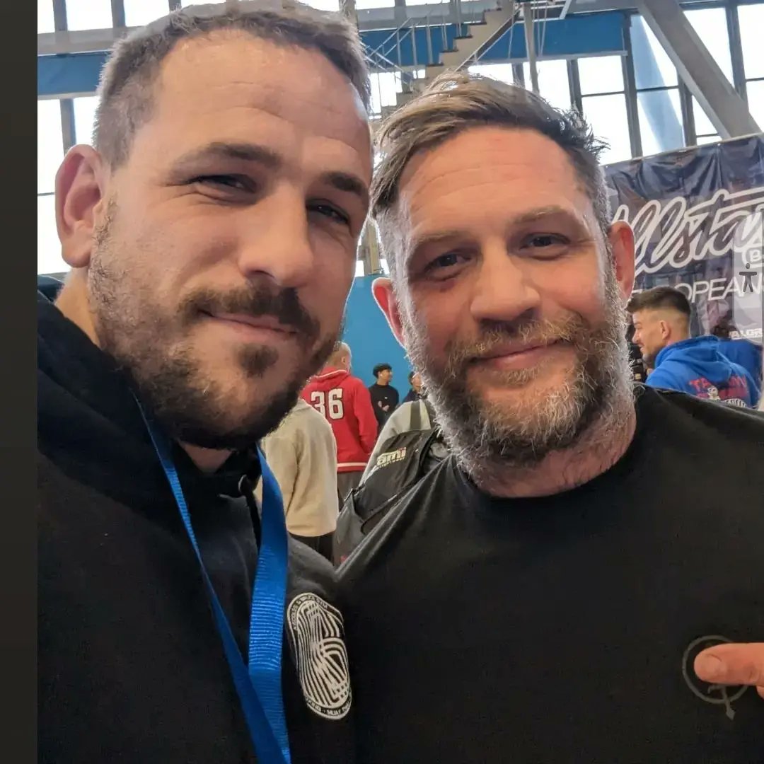 Tom Hardy wins the gold medal in jiu jitsu after BODYSLAMMING a rival in brutal fight, but is left with a black eye