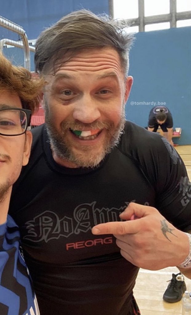 Tom Hardy wins the gold medal in jiu jitsu after BODYSLAMMING a rival in brutal fight, but is left with a black eye