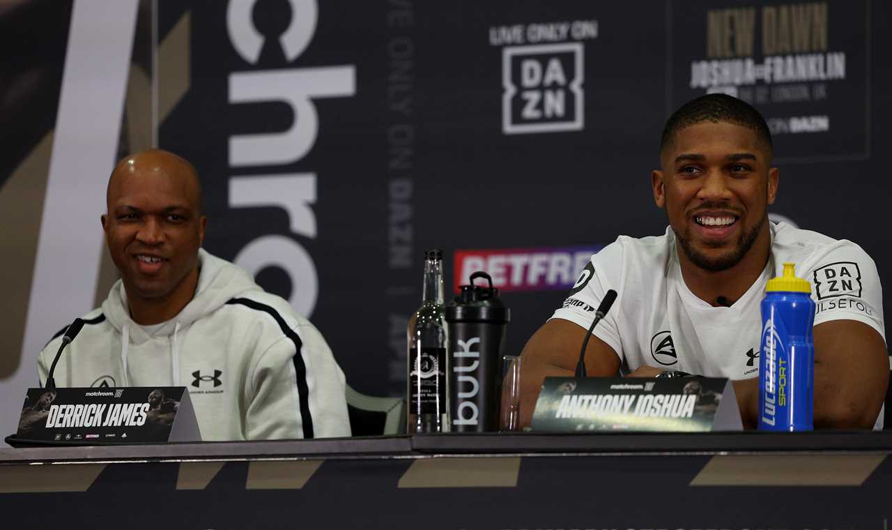 Anthony Joshua hits back at Jermaine Franklin's claims that people talk about him too much in training camps