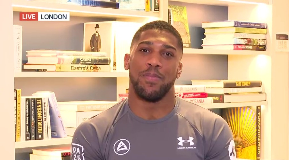 Susanna Reid was speechless at Anthony Joshua's antics in a live interview on GMB