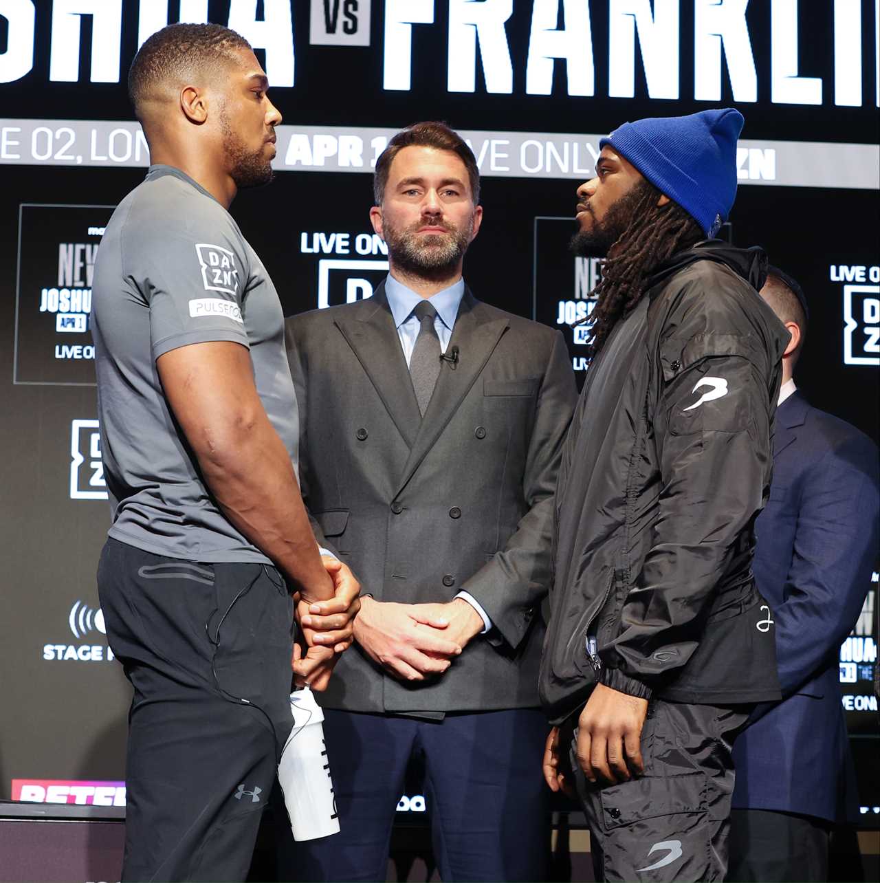 Eddie Hearn's shocked reaction to Jermaine Franklin losing 24 lbs after Anthony Joshua's rivals' body transformation
