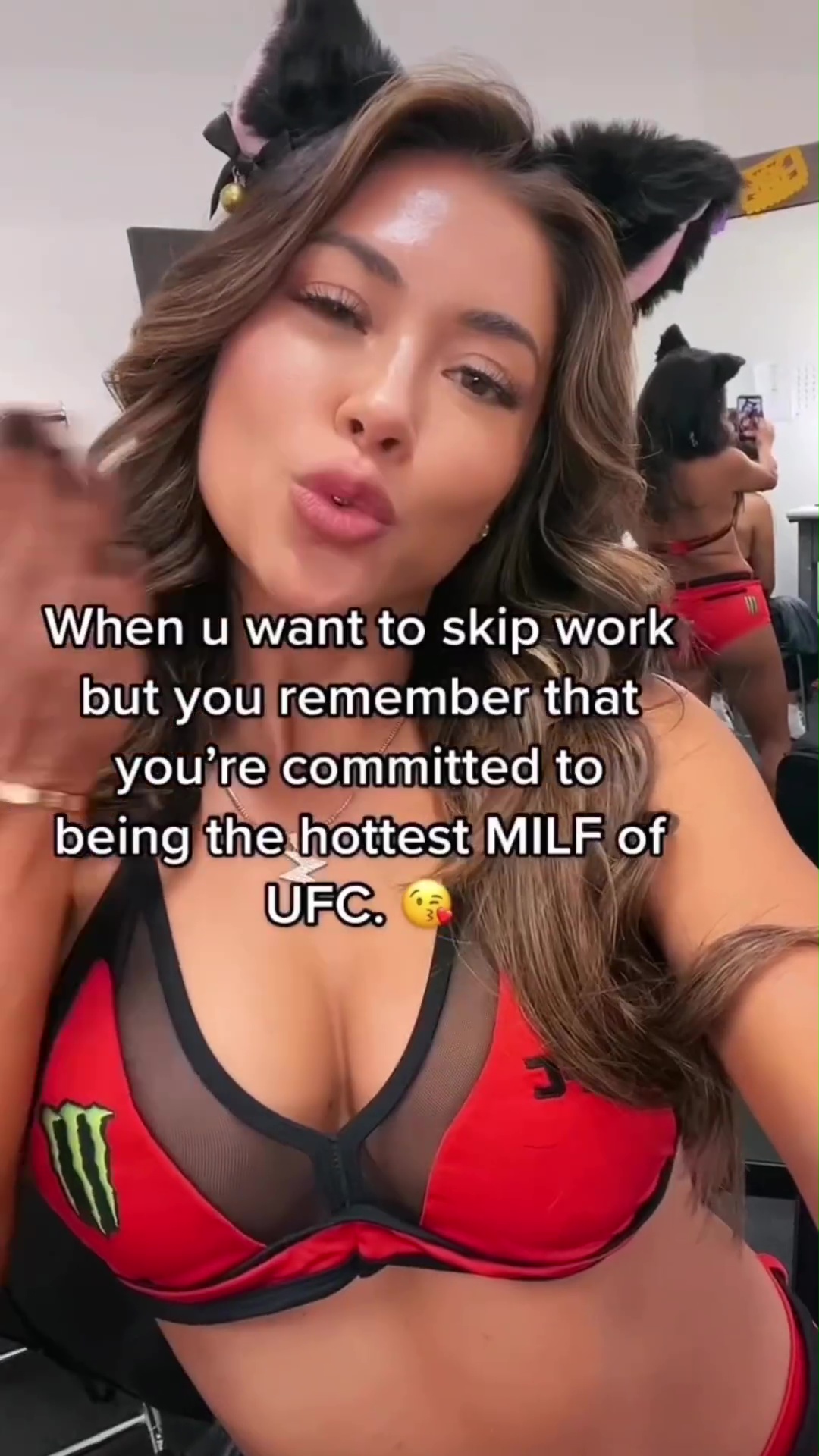 I'm the UFC’s hottest MILF. I've been an Octagon girl for 17 years, and have worked hard to get where I am today.