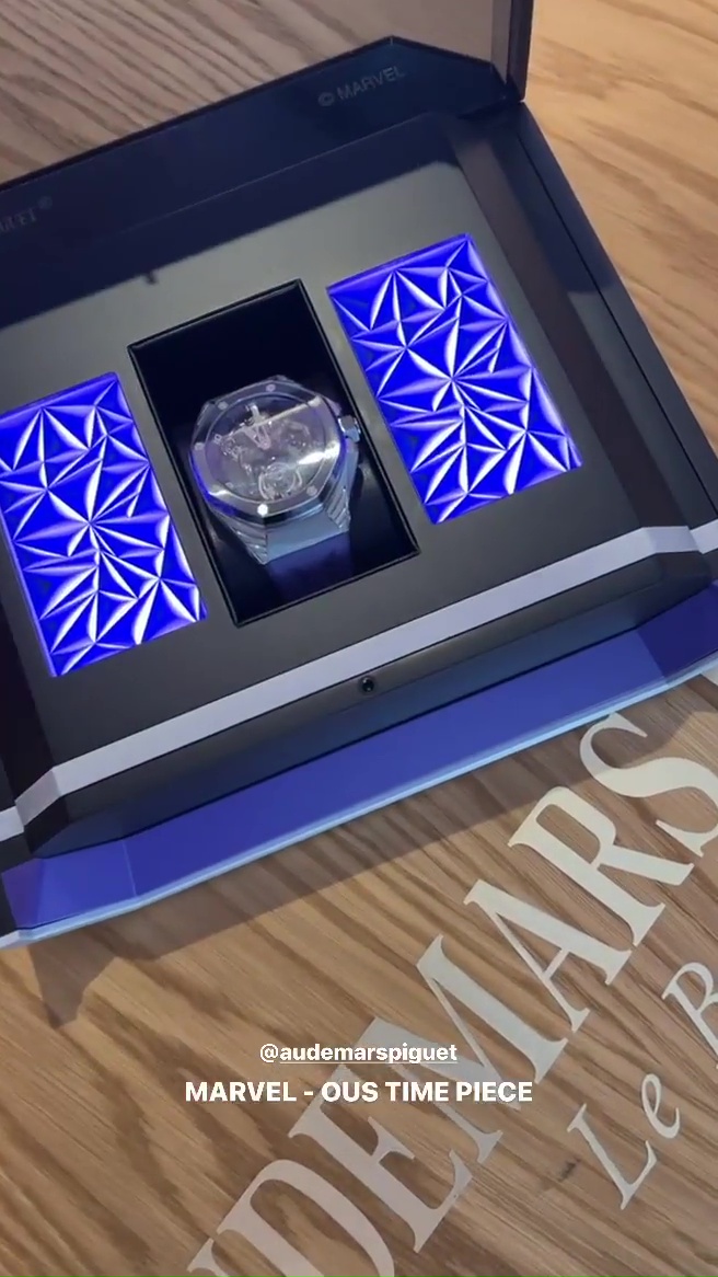 Anthony Joshua shows off incredible new £120,000 watch inspired by Marvel superhero Black Panther