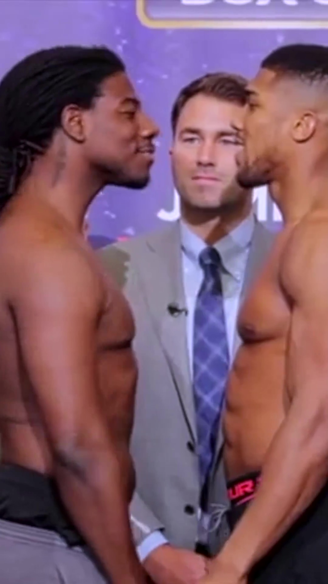 Anthony Joshua gives Jermaine Franklin a scary warning about what Brit stars can do when they're 'calm'