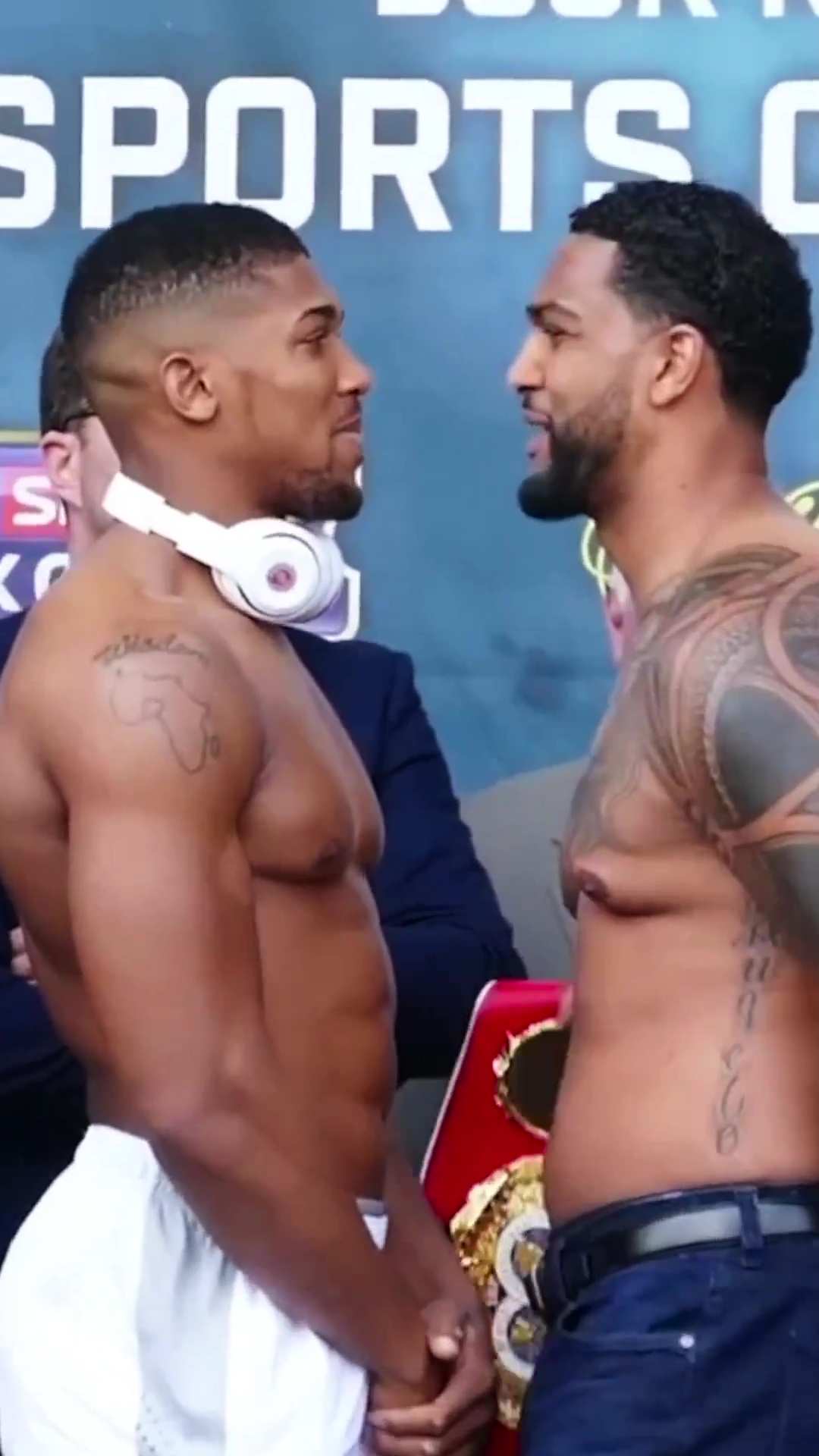Anthony Joshua gives Jermaine Franklin a scary warning about what Brit stars can do when they're 'calm'