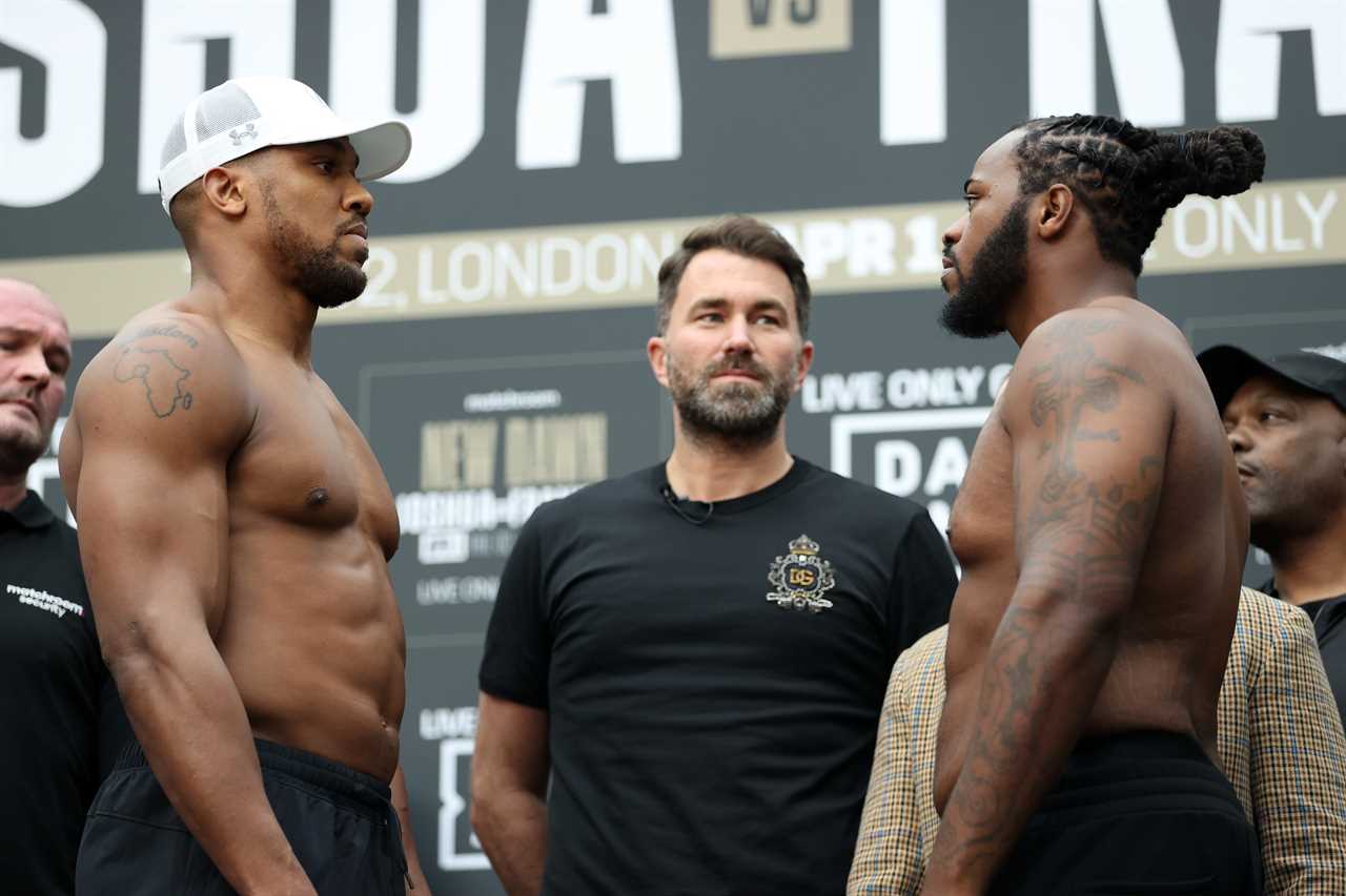 Anthony Joshua, a bloody ex-roofer from America, makes it to the finish line with Jermaine Franklin, a hero American ex-roofer.