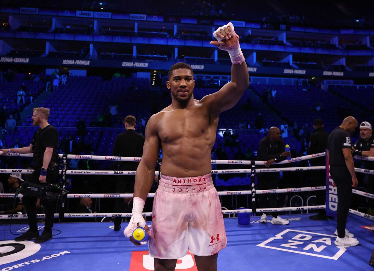 Five things cameras missed at Joshua vs Franklin: Tony Bellew scuffle and Louis Theroux.
