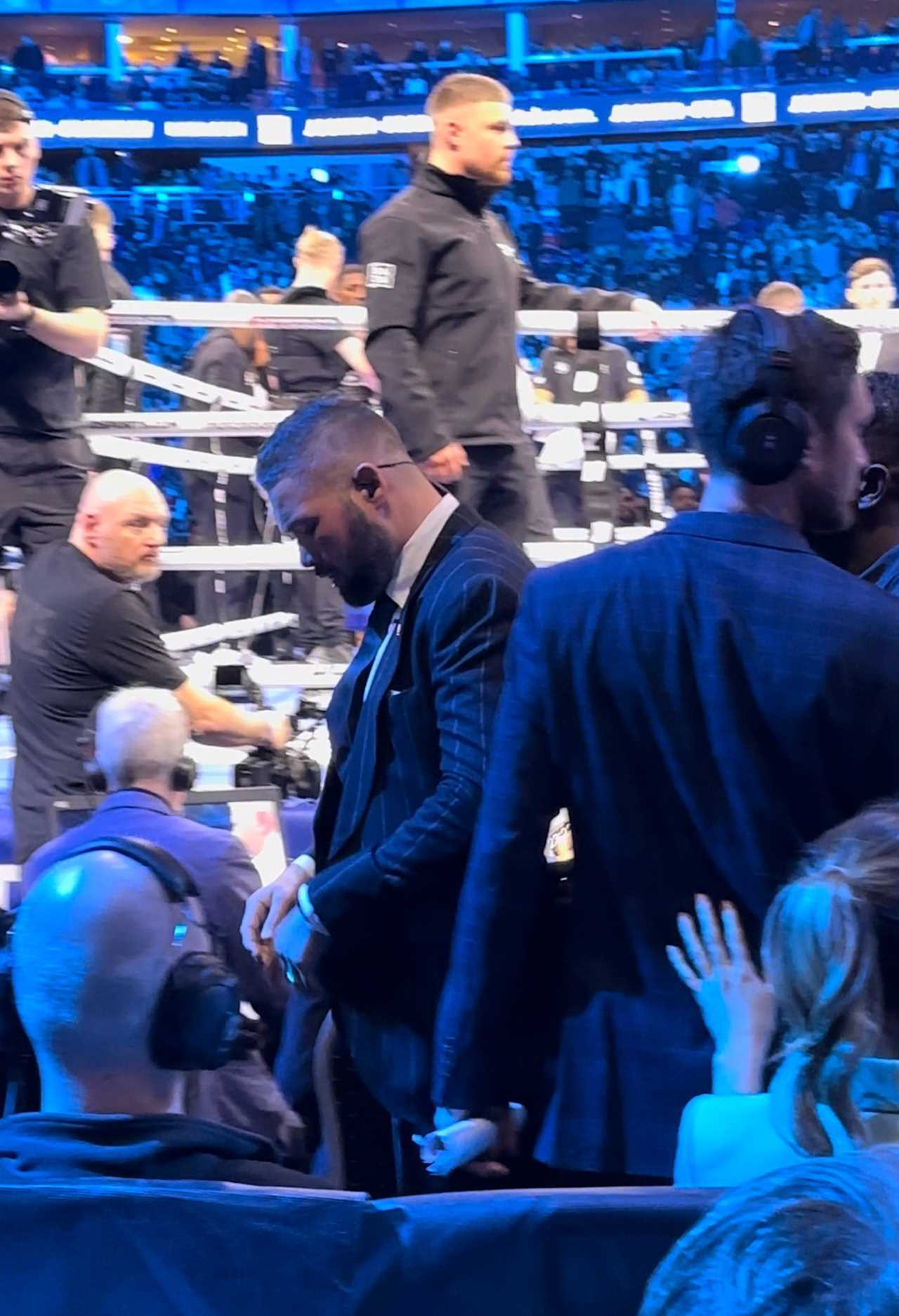 Five things cameras missed at Joshua vs Franklin: Tony Bellew scuffle and Louis Theroux.