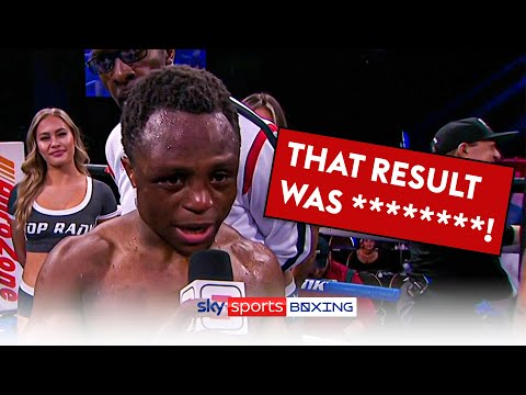That was no knockdown! Dogboe is furious at the decision and calls to rematch