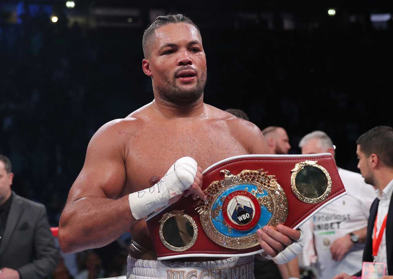 Joe Joyce claims he's ready to knock Anthony Joshua out and Franklin out of heavyweight.