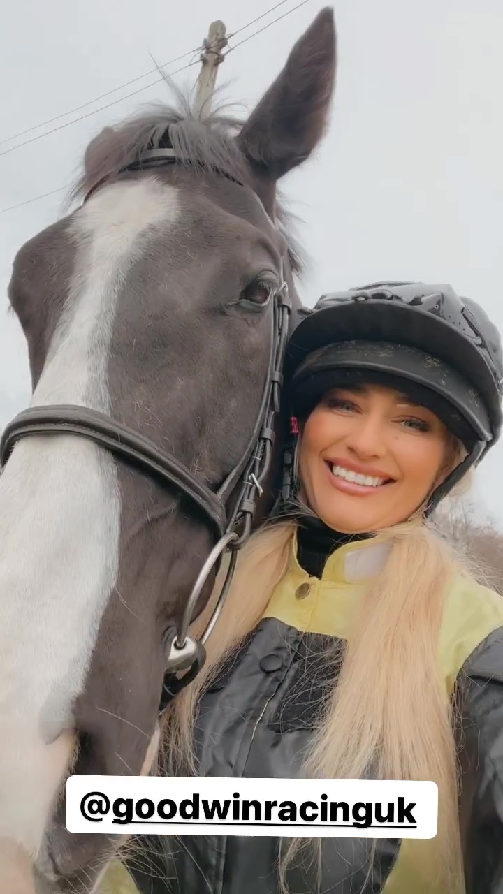 Ebanie Bridges, a boxing starlet, is a true inspiration as she dresses in tight, see-through silks as a 'cute jockey.