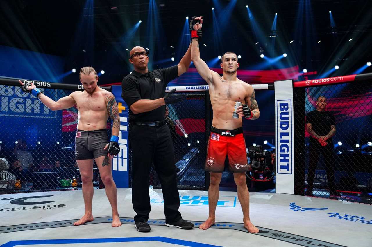 Biaggio, the grandson of Muhammad Ali, scores KO to improve his MMA record. PFL star vows that he will leave a legacy in cage.