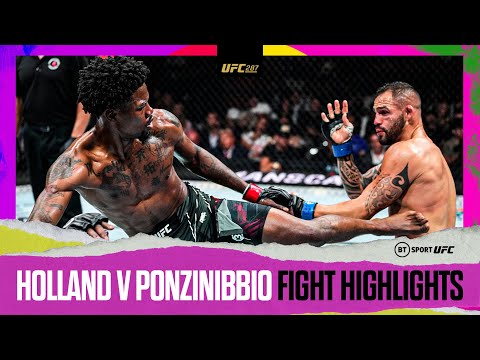 FACE PLANT FINISH Next up for the BMF belt: Highlights from the UFC Kevin Holland vs Santiago Ponzinibbio