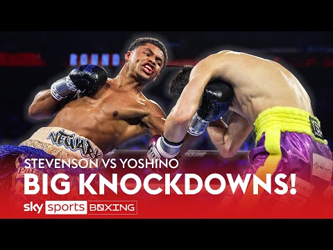 HIGHLIGHTS! Shakur Stevenson's debut as a lightweight against Shuichiro Yoshino